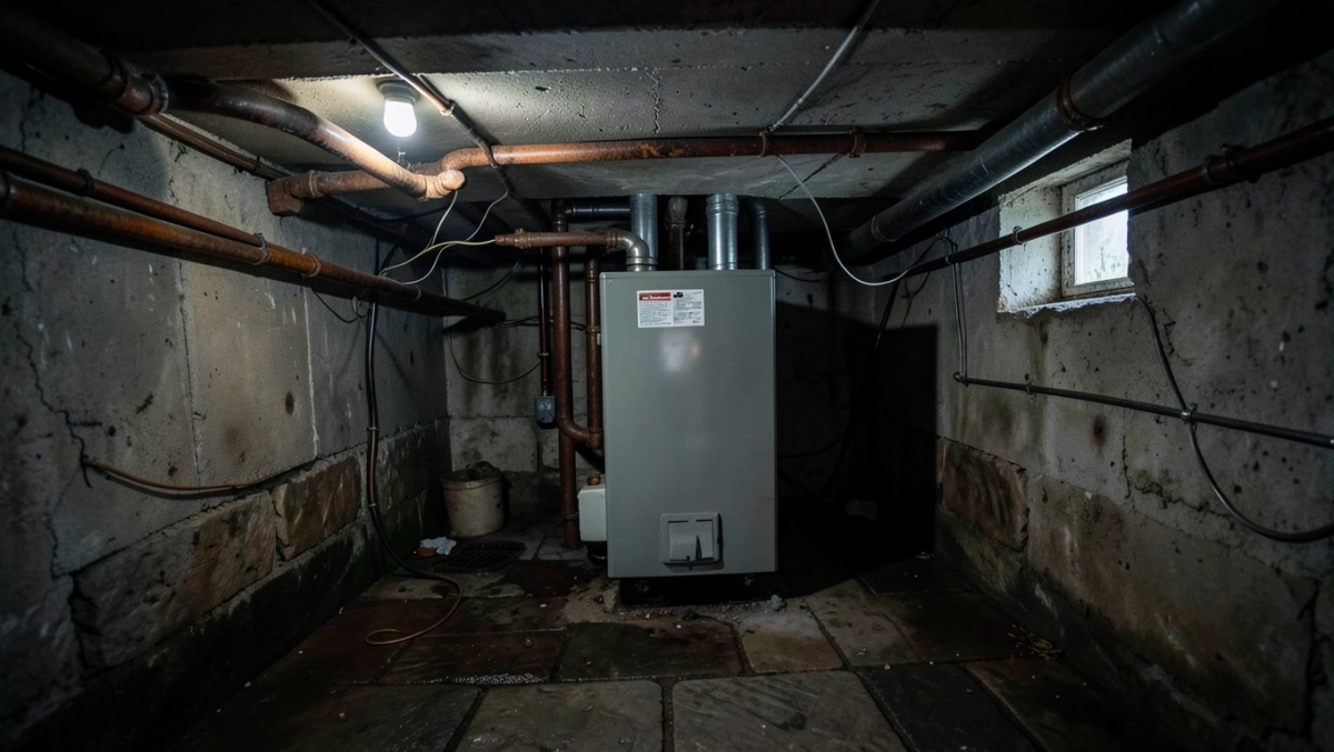 czy piec gazowy może być w piwnicy