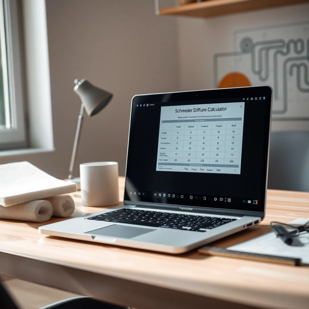 Dyfuzor Schroedera kalkulator