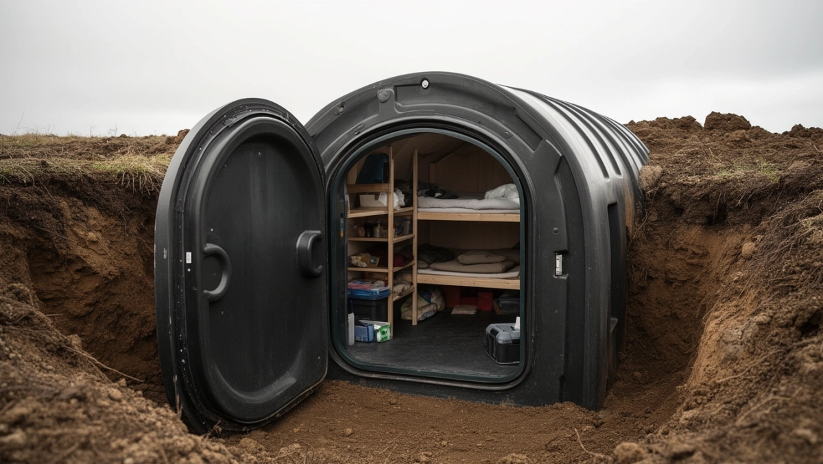 Gotowy schron do wkopania