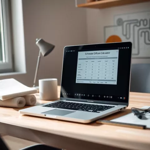 Dyfuzor Schroedera kalkulator